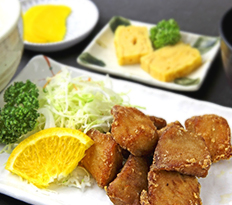 まぐろ竜田揚げ定食